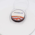 Brown elastic jewelry cord on a spool inside a clear protective round plastic case - Dark Brown (0.8mm)
