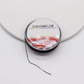 Black crystal elastic thread roll for bead bracelets with USA Magicline label - Black (0.6mm)