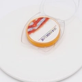 Orange elastic crystal string for bracelets on a spool with a clear protective storage case - Yellow (0.8mm)
