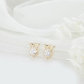 Pendentif tulpe en or 14k avec zircon pour la création de bijoux DIY élégants - Forme de Tulipe (H-7299)