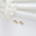 Rainbow zircon charms with gold plating and multicolor stones for DIY necklaces - Rainbow Style (H-8304)