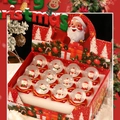 Mini Christmas snow globe set of 12 with Santa and snowman figures in red gift box - Christmas Style (Mixed) / 45# Christmas Sledge (Box of 12)