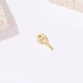 Minimalistischer Gold-Schlüsselanhänger mit 520 Gravur für DIY Halsketten Zubehör - 520 Schlüssel Stil (H-9191) / 14K-Gold
