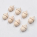 Lot de 8 glands en bois naturel pour peinture DIY et décoration de Noël rustique - 2.4*3.6cm / Style de Gland en Bois Naturel