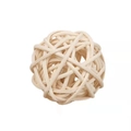 Macro detail of a 3cm natural woven rattan ball for aromatherapy and home decoration - 3CM Rattan Ball (Natural Color)