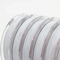 Durable nylon coated stainless steel bead wire on transparent spools for DIY jewelry making - White 0.4mm (D1066 White 0.4mm*100m)