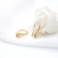 Crochets d'oreilles dorés 14K avec tige pour la création de bijoux DIY - Crochet avec Support à Tige (D204)