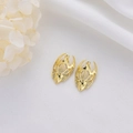 Colgante cabeza de león bañado en oro 14K con microcircones para creación de joyas - Estilo Máscara de Diosa (H-5834)