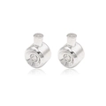 Chiusure di posizionamento in rame placcato 14k argento per creazione di gioielli DIY - Argento