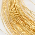 Micro shot of 14K gold plated textured wire for DIY jewelry making and hand weaving - 14K Gold