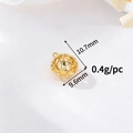 Hollow gold-plated semi-sphere charm accessory for DIY jewelry making 10.7x9.6mm - Hollow Hemisphere Pendant (H-0956) / Gold