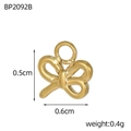 Detail of a 0.5x0.6cm mini golden butterfly pendant for DIY jewelry making - Hollow Butterfly (BP2092B)