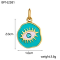 Specifiche delle dimensioni per ciondolo occhio del male turchese con cristallo - Ciondolo Occhio Pop Smalto Turchese (BP1625B1)
