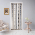 Bohemian geometric door curtain in cream and navy blue for privacy and home partition - 140*200 / Geometric Print