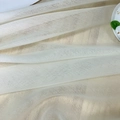 Nordic minimalist light beige tulle tablecloth with linen texture and ruffled edges - 140cm*100cm / Cream
