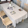 Nappe rectangulaire blanche avec motif géométrique ajouré en jacquard de style nordique - Petit / Blanc