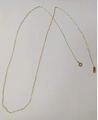 Collana minimalista in oro 18K con ciondolo a marchio AU750 e chiusura a molla fine - Catena Oro Marchiata AU750 (HX2081B)