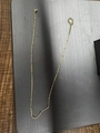 Collana a catena satellitare dorata minimalista con piccole perle e chiusura a moschettone - Catena Satellite Oro Semplice (AL33194D0W0)