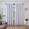 Tende oscuranti bianche minimaliste con tasca per asta per camera da letto e soggiorno - Tasca per Asta Un Pannello / Bianco