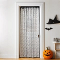 Tenda per porta in pizzo nero con motivi di Halloween per decorazioni domestiche - 100*100cm / Nero