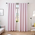 Tende oscuranti rosa chiaro moderne in stile minimalista per il soggiorno e camera - Tasca per Asta Un Pannello / Rosa