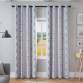 Modern geometric blackout curtains with green diamond and grey stripe patterns - 130*160 1 Panel / Geometric Line