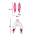 Easter plush bunny decoration set with long pink ears and fluffy ball tail - Pink Bunny Butt