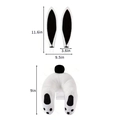 Easter bunny decorations in black and white plush fabric with precise size dimensions - Black And White Bunny Butt