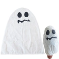 White ghost non-woven plant covers for Halloween garden decoration in two sizes - Ghost Face