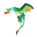 Aufblasbarer grüner Halloween Drache mit Flügeln und LED-Licht für den Außenbereich - EU Stecker