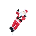 Babbo Natale da 60cm con corda e sacco di regali verde per decorazioni natalizie esterne - Nuovo Stile Corda Singola (SDLR008)