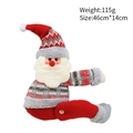 Christmas Santa Claus curtain buckle and plush doll decoration for holiday window display - Santa Claus Style