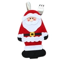 Porte-couverts Père Noël pour table de Noël avec couteau et fourchette en acier inoxydable - Porte-Couverts Style Père Noël