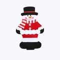 Porte-couverts de Noël avec motif bonhomme de neige pour décoration de table festive - Bonhomme de Neige Porte-Couverts