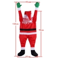 Decorazione Grinch Babbo Natale in velluto da appendere, altezza 108 cm e larghezza 95 cm - 110cm