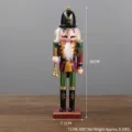 Detail of 30cm wooden Nutcracker Soldier with trumpet and red uniform measurements - Nutcracker Trumpeter