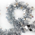 Ghirlanda di festoni d'argento scintillante con grandi paillettes tonde per feste - Stile Semplice / Argento