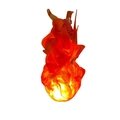 Magischer schwebender Feuerball-Prop für Halloween Cosplay mit glühendem Seideneffekt - Flamme
