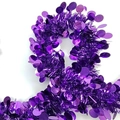Ghirlanda di festoni viola con paillettes metalliche lucide per decorazioni festive - Stile Semplice / Viola