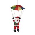 Décoration de Noël suspendue Père Noël avec parachute coloré pour ornement de maison - 60CM / Style Élan