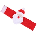 Weihnachtsmann Serviettenring aus Filz mit verstellbarem Klettverschluss für Partys - Weihnachtsmann