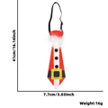 Cravatta natalizia per bambini con paillettes design Babbo Natale lunga 41cm - Stile Abbigliamento Babbo Natale