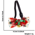 Papillon natalizio per animali con foglie di agrifoglio e campanelli per cani e gatti - Stile Scozzese Foglia Verde Campanello