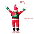 40cm Climbing Santa Claus decoration for LED ladder in red green and white colors - Style 40cm