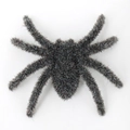 Decorazione ragno gigante per Halloween con realistica pelliccia sintetica grigia e nera - Set da 6 / Grigio