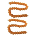 Lebendige orangefarbene Studentenblumen-Girlanden für indische Hochzeiten und Diwali Deko - Stil 1 / Mittelgelb