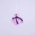 Decorazione a fantasma viola per Halloween in tessuto con fiocco nero da appendere - Fantasma Viola