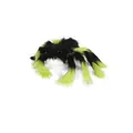 Ragno di peluche per Halloween con dettagli verde fluo e occhi rossi, colore casuale - Ragno Colorato da 30cm (Colore Casuale)