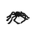 Große schwarze Plüschspinne mit roten Augen für Grusel-Halloween-Dekorationen - 50cm Schwarze Spinne