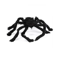Große schwarze Plüschspinne mit roten Augen für Halloween-Party-Dekoration - 60CM Schwarze Spinne